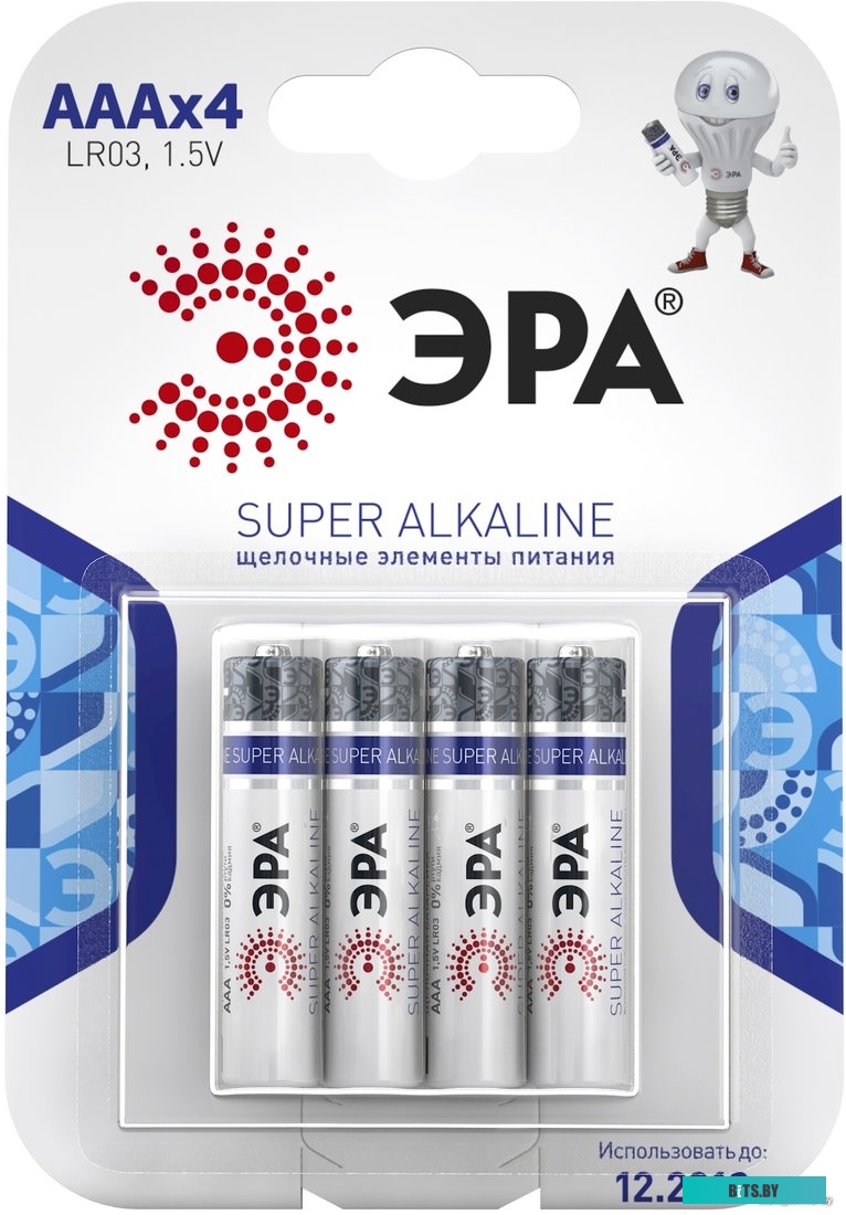 Батарейки ЭРА Super Alkaline AAA 4 шт. <C0038451>