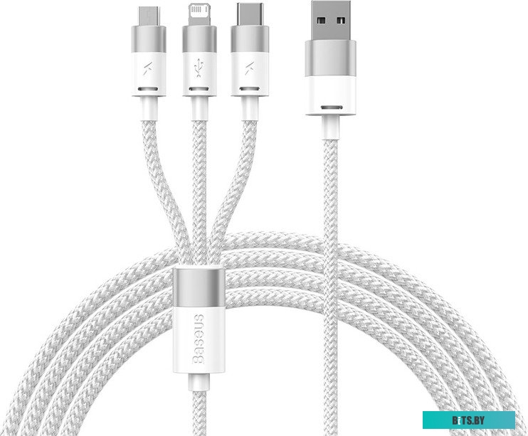 Кабель Baseus One-For-Three Fast Charging Data Cable 3.5A CAXS000002