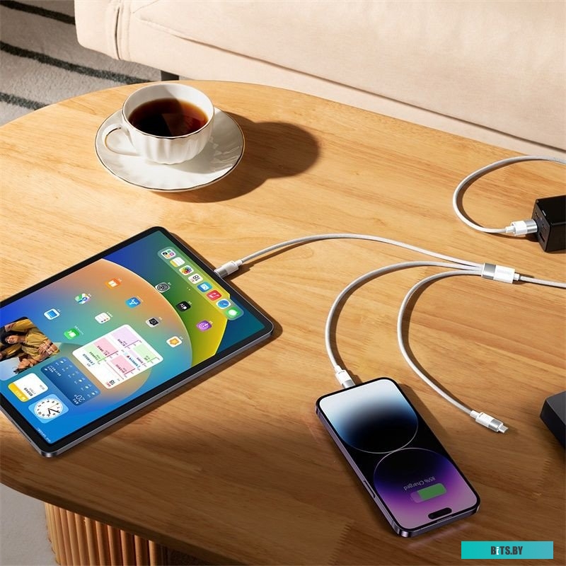 Кабель Baseus One-For-Three Fast Charging Data Cable 3.5A CAXS000002