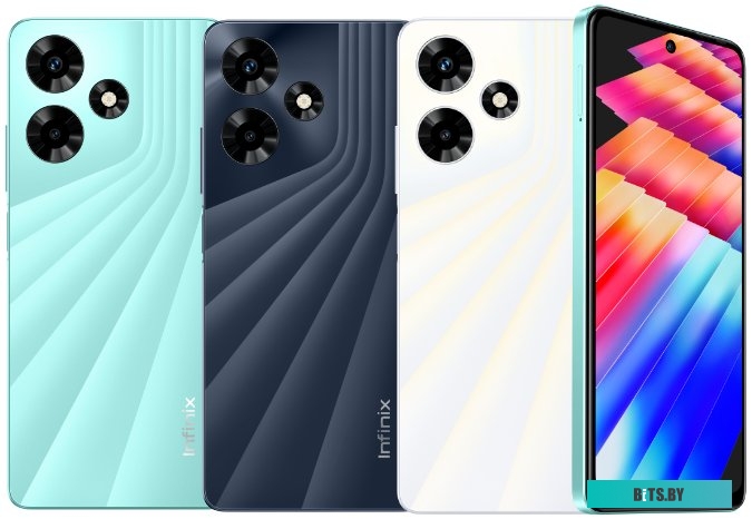 10040068 Смартфон INFINIX Hot 30 4/128Gb,  X6831,  белый