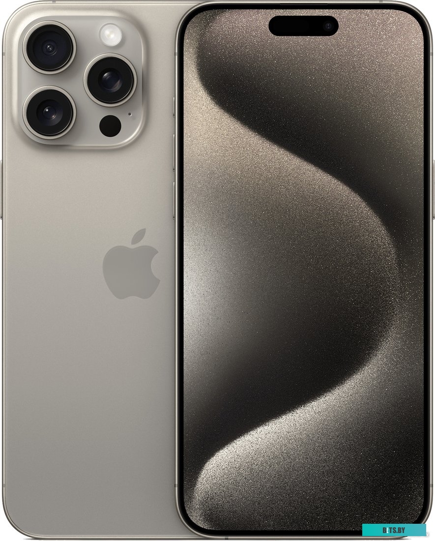 MU7E3ZD/A Смартфон Apple A3106 iPhone 15 Pro Max 512Gb титан моноблок 3G 4G 1Sim 6.7" 1290x2796 iOS 17 48Mpix 802.11 a/b/g/n/ac/ax NFC GPS GSM900/1800