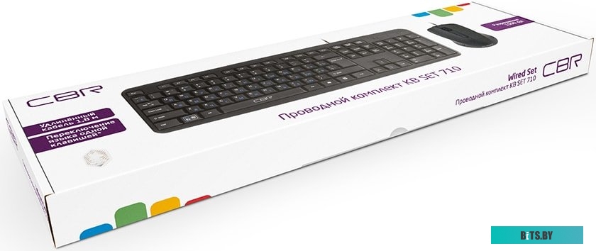 Комплект (Клавиатура + мышь) CBR KB SET 710