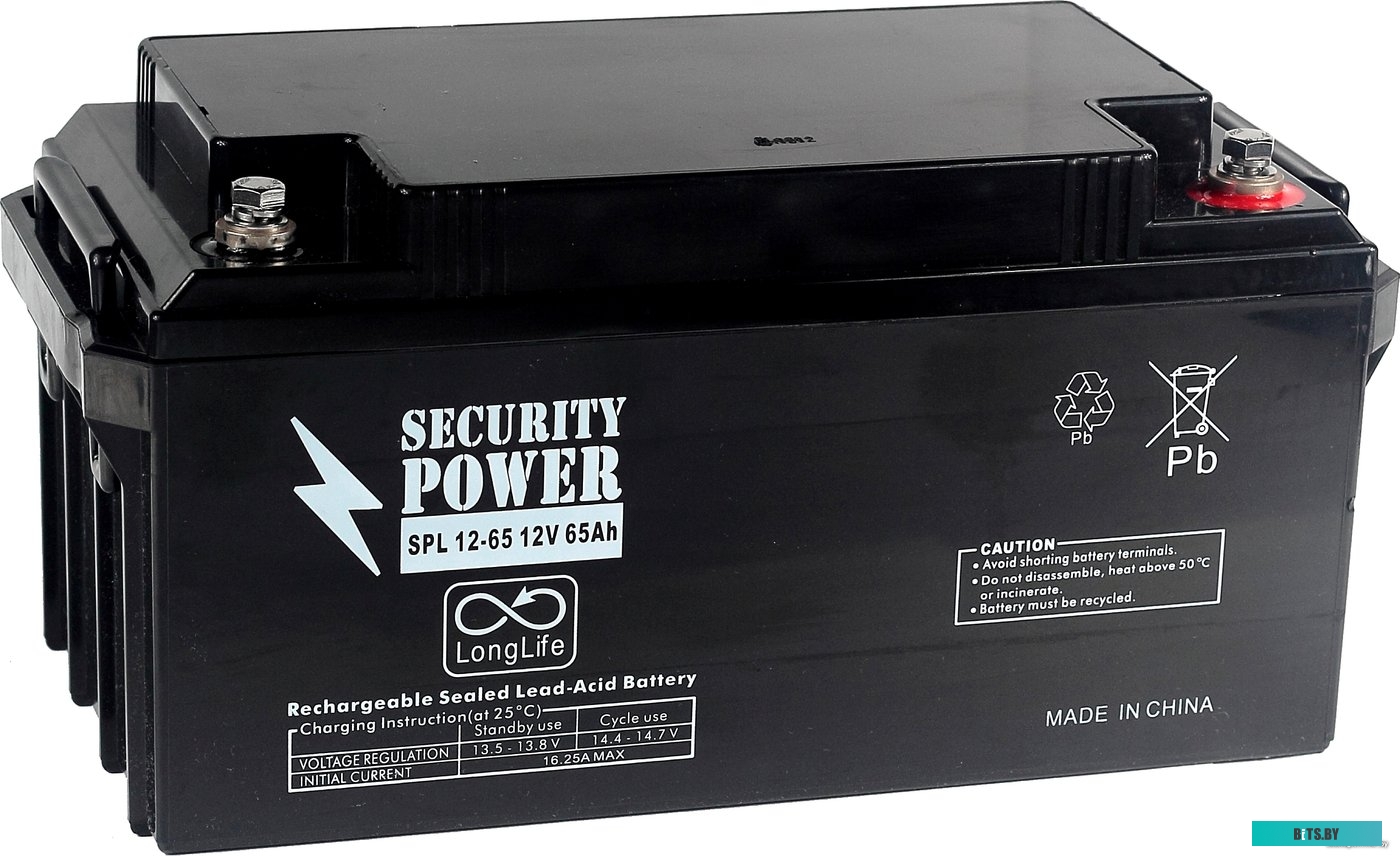 Аккумулятор для ИБП Security power SPL 12-65 (12В/65 А·ч) <7745>