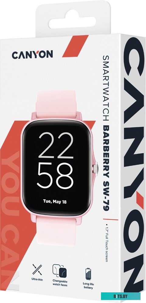 Умные часы Canyon Barberry SW-79 (розовый) <CNS-SW79PP>