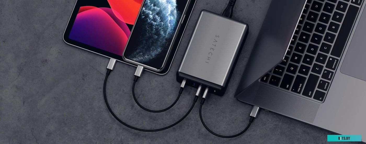 Сетевое зарядное Satechi 108W Pro Type-C PD Desktop Charger (американская вилка) <ST-TC108WM>