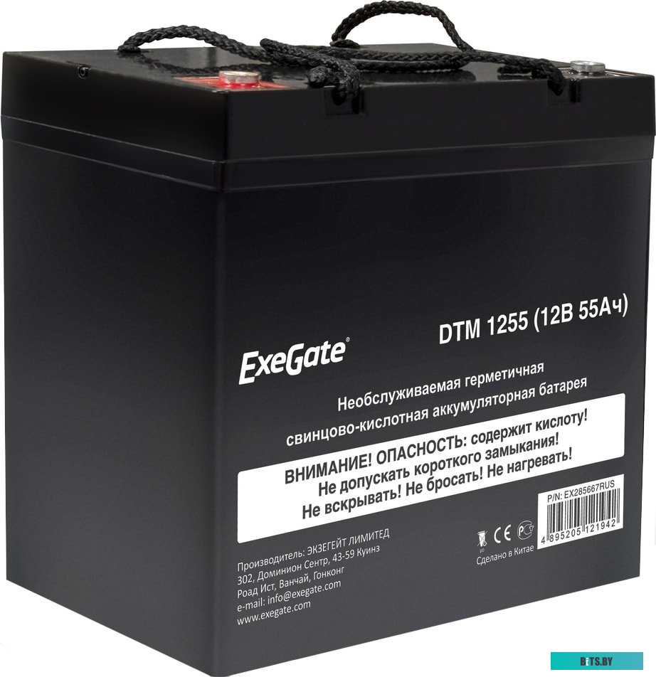 Аккумулятор для ИБП ExeGate DTM 1255 (12В, 55 А·ч) <EX285667RUS>