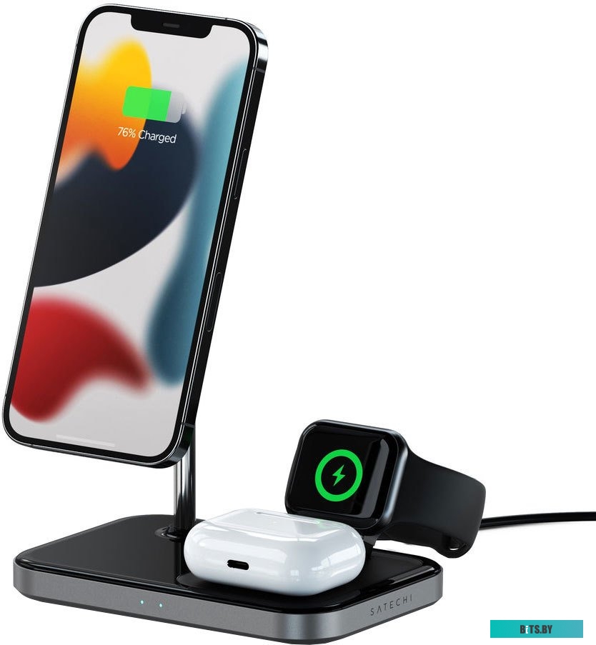 Беспроводное зарядное Satechi 3-in-1 Magnetic Wireless Charging Stand <ST-WMCS3M>