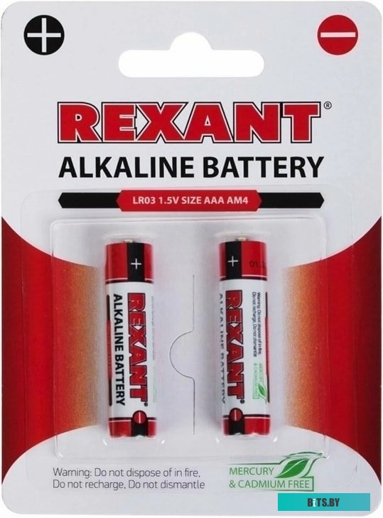 Батарейки Rexant AAA/LR03 2шт 30-1052