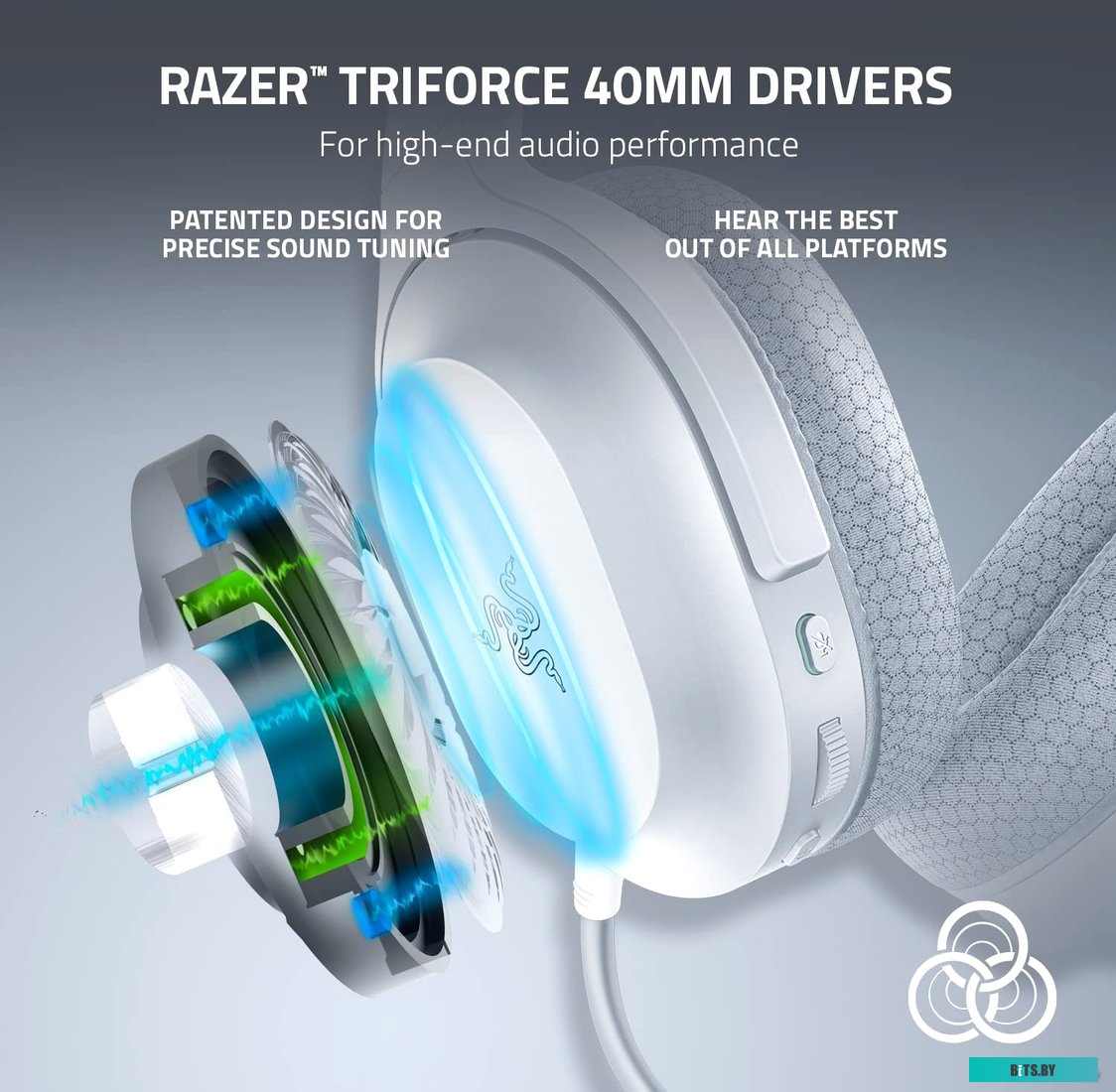 Наушники (Гарнитура) Razer Barracuda X 2022 (белый) <RZ04-04430200-R3M1>