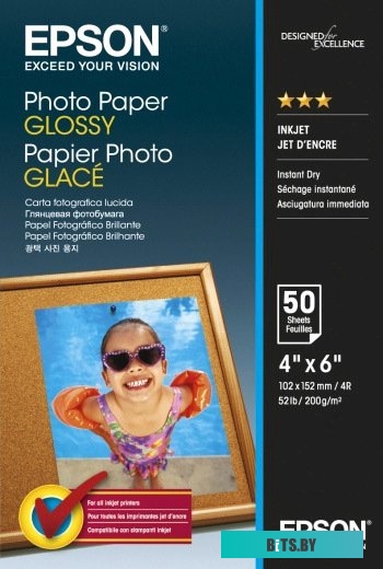 C13S042547 Бумага/ Epson Photo Paper 10x15 50 sheet