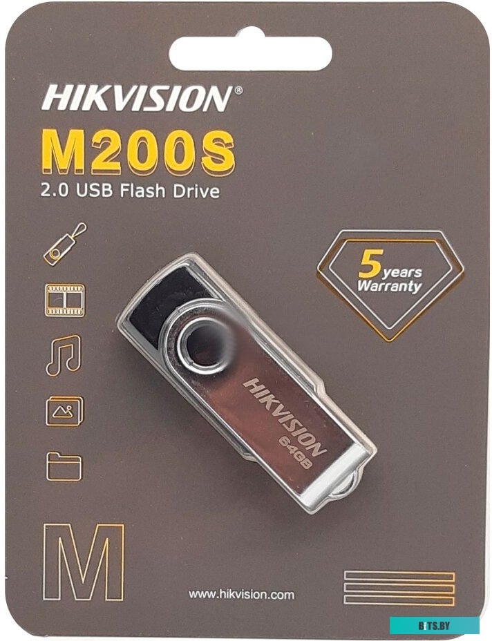USB накопитель (Флешка) Hikvision HS-USB-M200S USB2.0 8GB <HS-USB-M200S(STD)/8G/OD>