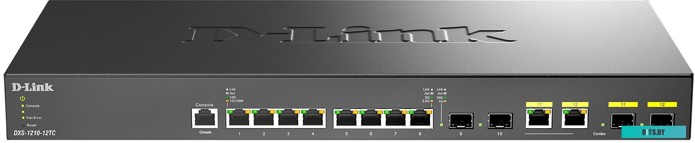 Управляемый коммутатор уровня 2+ D-Link DXS-1210-12TC/B1A