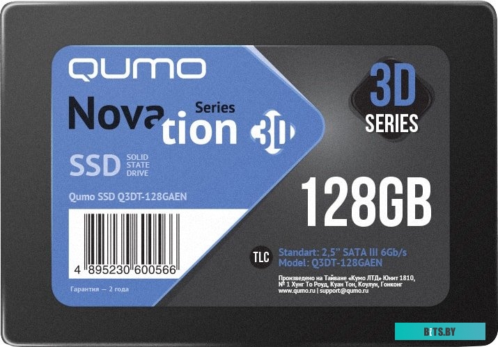 SSD Накопитель QUMO Novation 3D TLC 128GB Q3DT-128GAEN