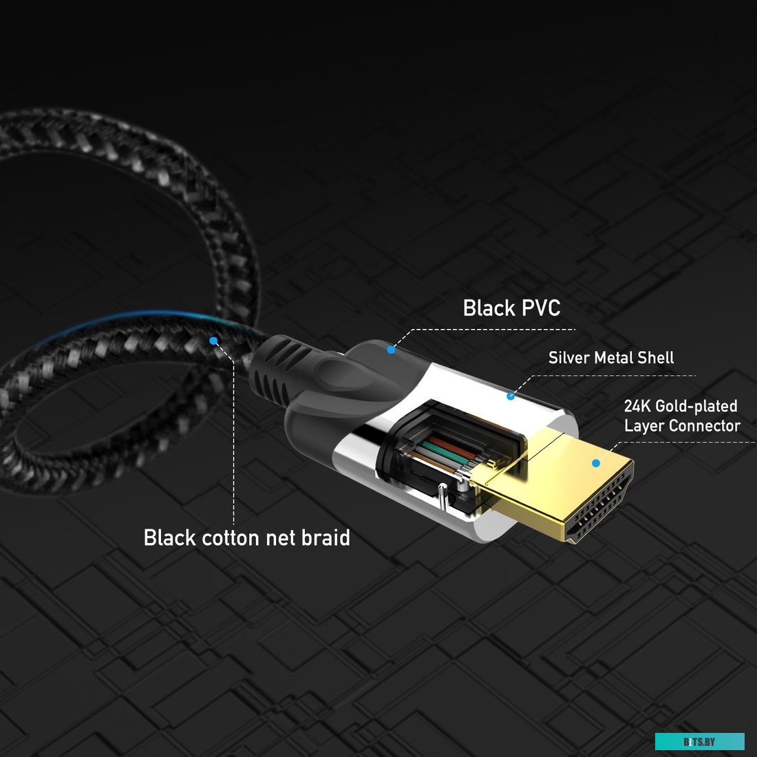 CG865-3M Кабель/ Кабель HDMI 19M/M,ver. 2.1, 8K@60 Hz 3m VCOM <CG865-3M>