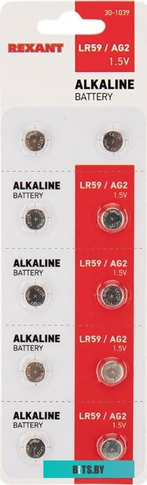 Батарейки Rexant LR59 10шт 30-1039