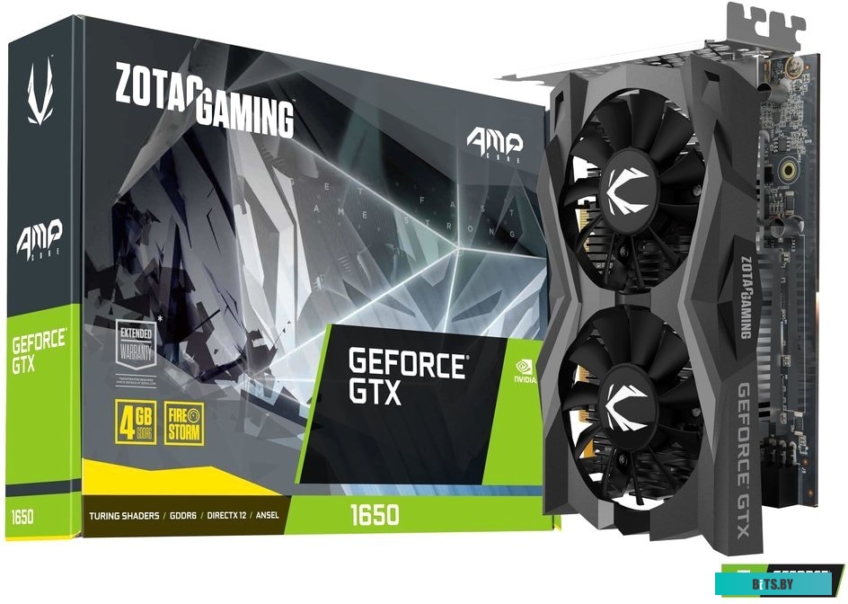 Видеокарта Zotac Gaming GeForce GTX 1650 AMP Core 4GB GDDR6 ZT-T16520J-10L