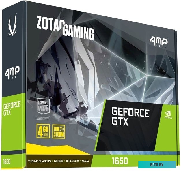 Видеокарта Zotac Gaming GeForce GTX 1650 AMP Core 4GB GDDR6 ZT-T16520J-10L