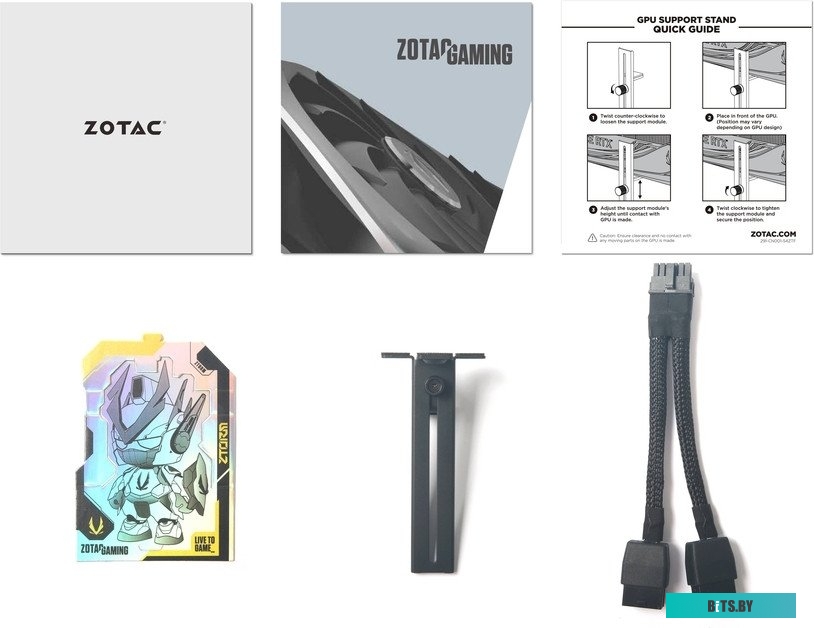 Видеокарта ZOTAC GeForce RTX 4070 Ti Super Trinity Black Edition 16GB GDDR6X ZT-D40730D-10P