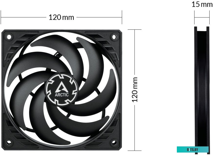 Вентилятор для корпуса Arctic P12 Slim PWM PST ACFAN00187A