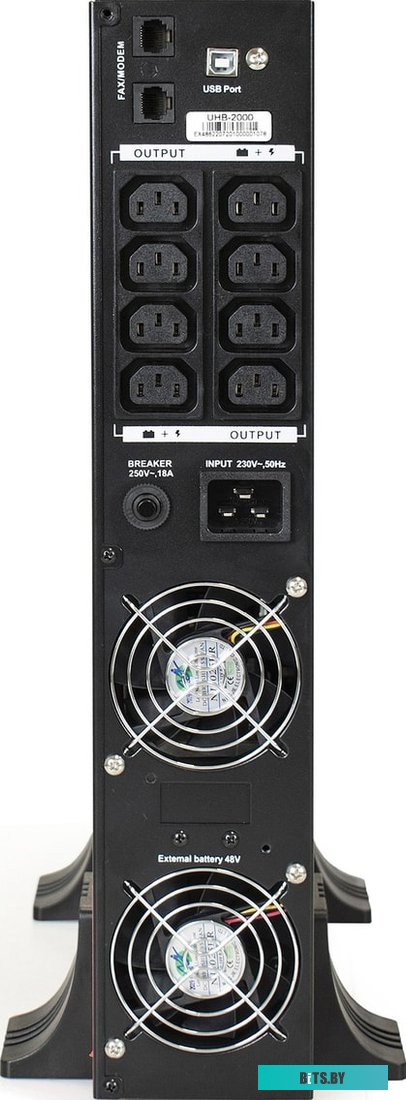 Источник бесперебойного питания (ИБП) ExeGate SinePower UHB-2000.LCD.AVR.C13.RJ.USB.2U <EP285644RUS>