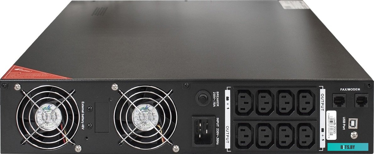 Источник бесперебойного питания (ИБП) ExeGate SinePower UHB-2000.LCD.AVR.C13.RJ.USB.2U <EP285644RUS>