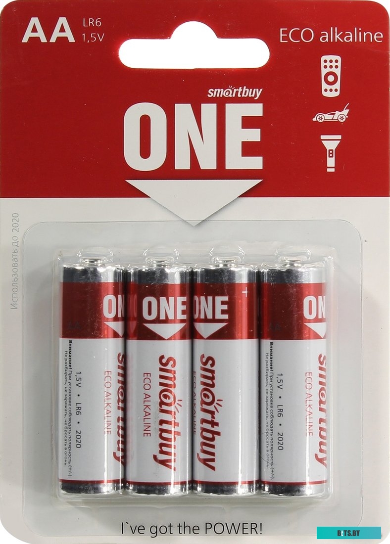 Батарейки SmartBuy One AA 4 шт. SOBZ-2A04S-Eco