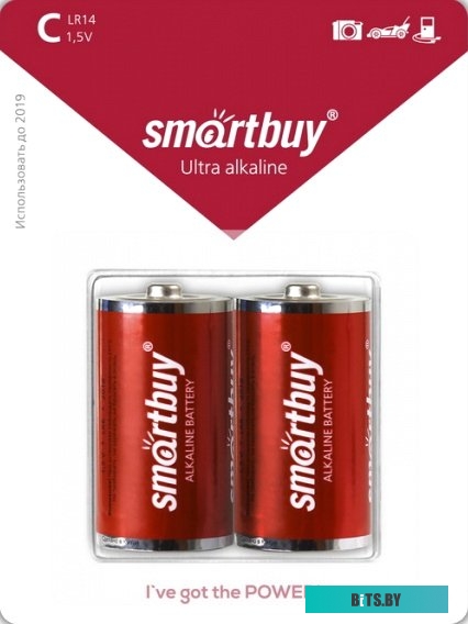 Батарейки SmartBuy С 2 шт. SBBA-C02B