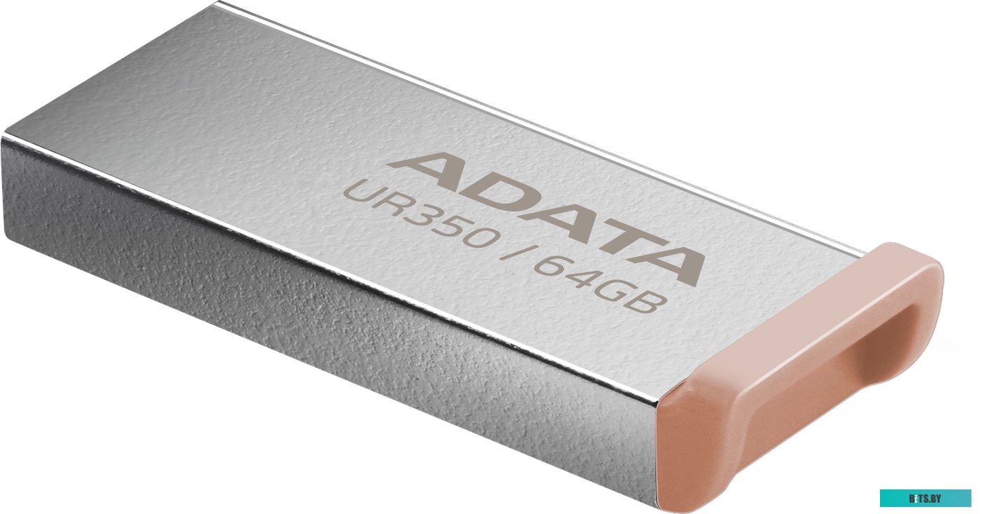 USB Flash ADATA UR350 64GB UR350-64G-RSR/BG (серебристый/коричневый)