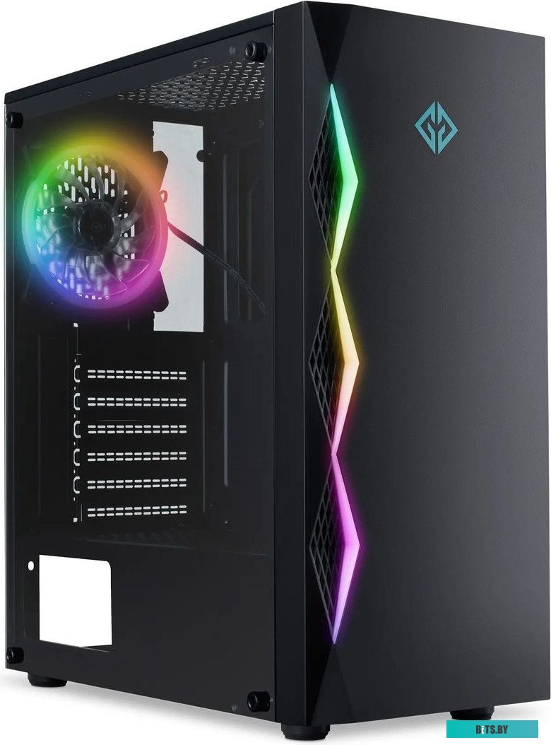 Корпус GMNG OGC-G110 черный без БП ATX 5x120mm 2xUSB2.0 1xUSB3.0 audio bott PSU