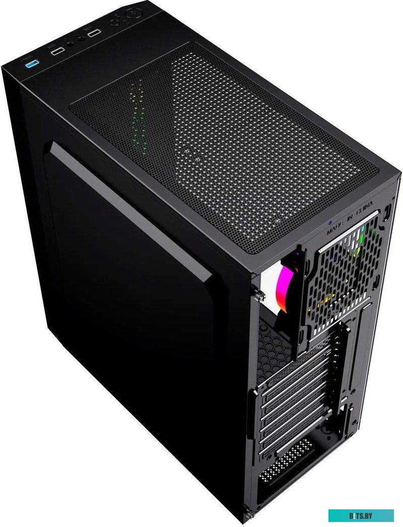 Корпус GMNG OGC-G110 черный без БП ATX 5x120mm 2xUSB2.0 1xUSB3.0 audio bott PSU