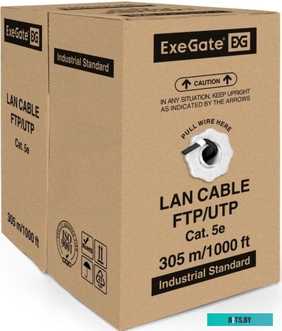 Кабель ExeGate FUTP4-C5e-CU-S24-OUT-PE-BK-305 FTP <EX256750RUS>