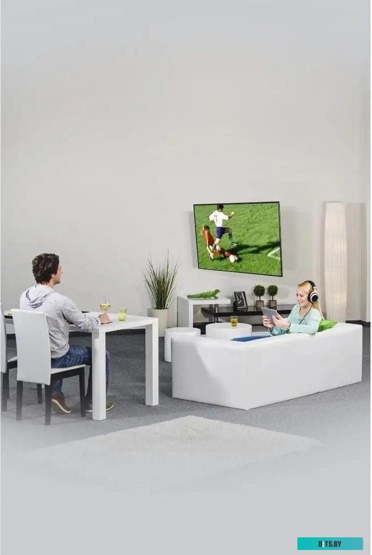 Кронштейн для телевизора Hama 00220855 черный/белый 19"-48" макс.20кг настенный поворот и наклон