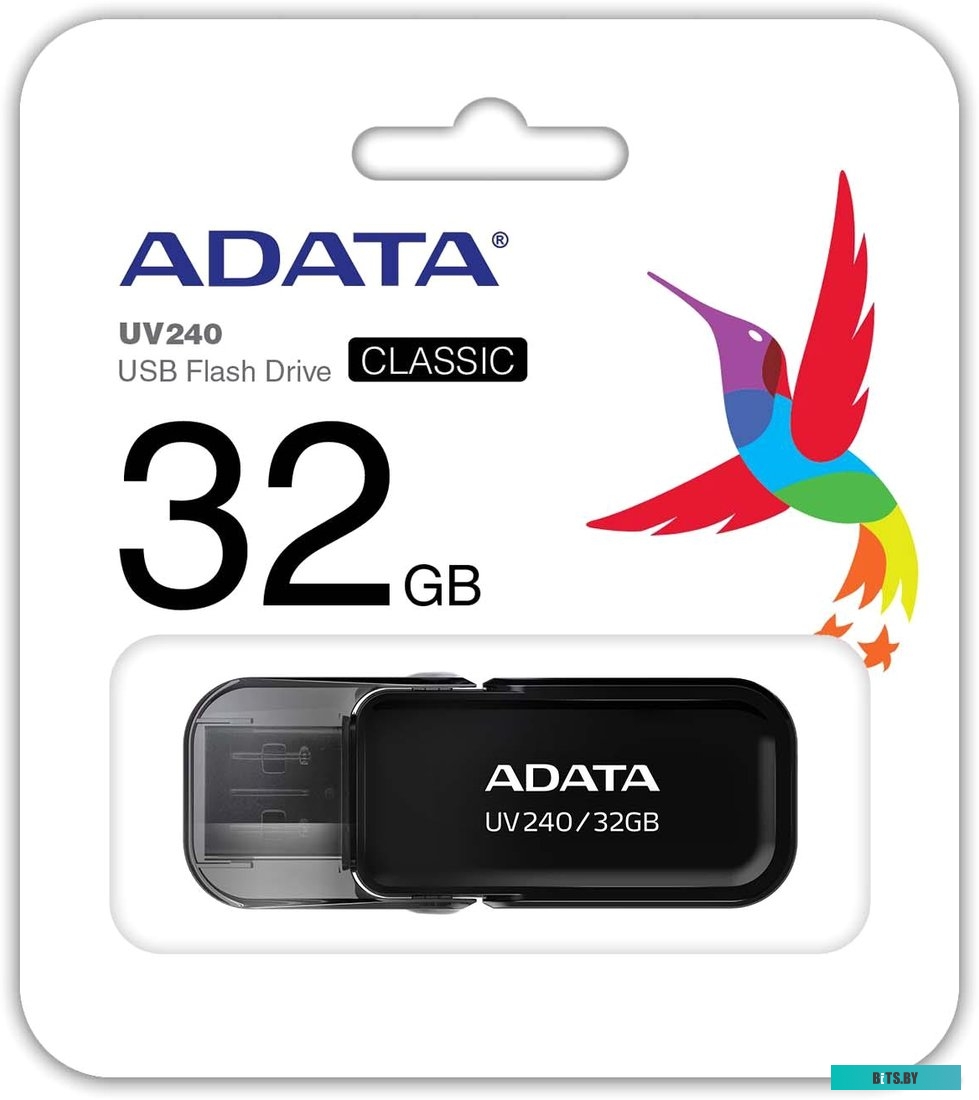 USB накопитель (Флешка) ADATA UV240 32GB (черный) <AUV240-32G-RBK>