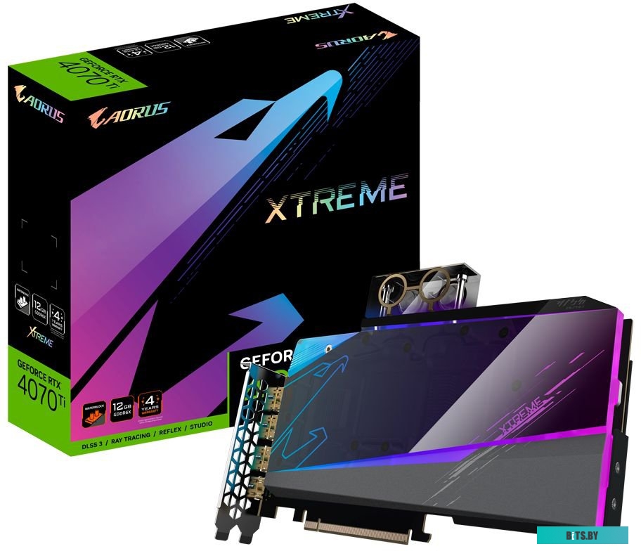 Видеокарта Gigabyte GeForce RTX 4070 Ti GV-N407TAORUSX WB-12GD