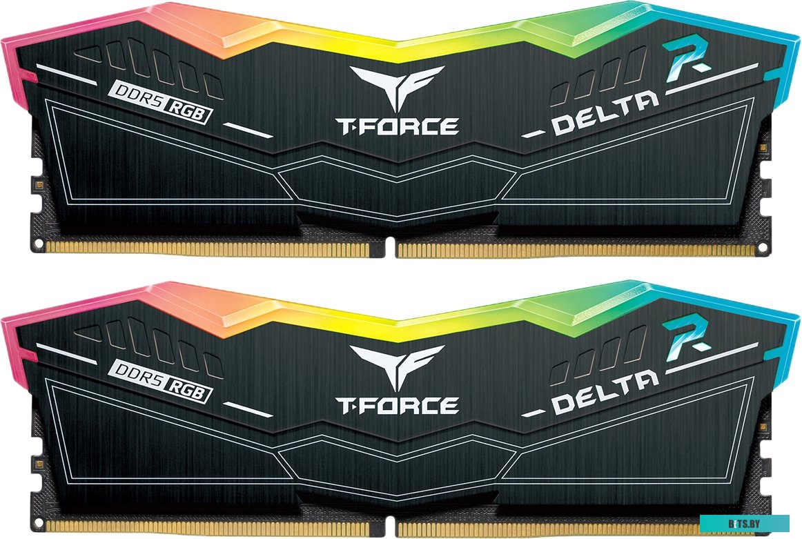 Оперативная память 32Gb Team T-Force Delta RGB Black FF3D532G6000HC38ADC01, DDR V, PC-48000, 6000MHz, kit 2x16Gb
