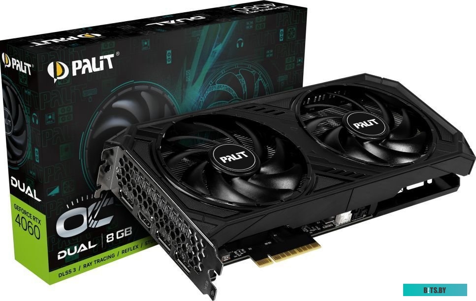 Видеокарта NVIDIA GeForce Palit RTX 4060 DUAL OC (NE64060T19P1-1070D)