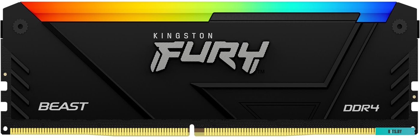 Оперативная память Kingston 16GB DDR4 3733MHz DIMM FURY Beast Black RGB XMP KF437C19BB12A/16 CL19, 1.35V 288-pin Non-ECC