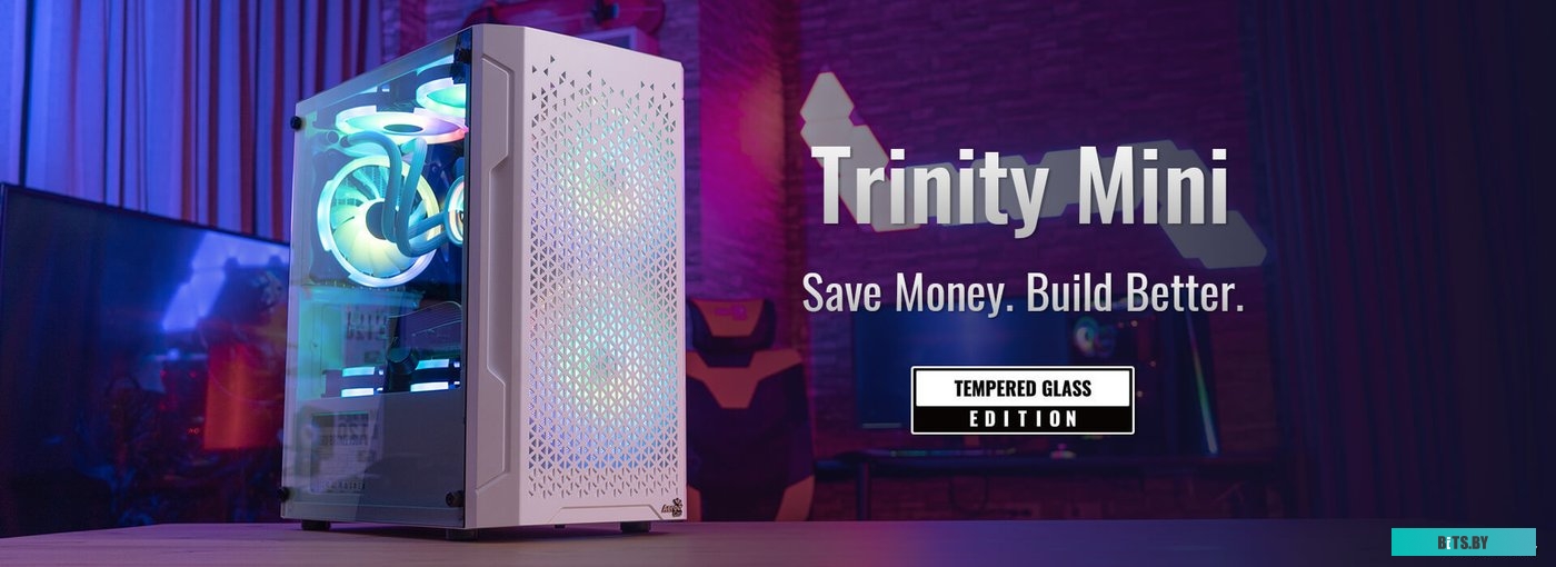 Корпус MicroATX Aerocool Trinity Mini-G-WT-v2 ACCS-PV32033.21