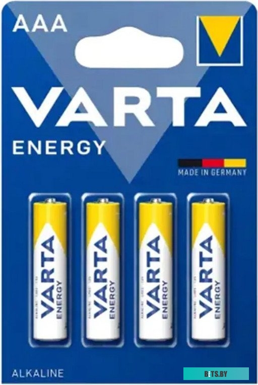 Батарейка Varta Energy LR03 BL4 Alkaline AAA (4шт) 04103213414