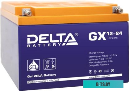 Аккумуляторная батарея Delta GX 12-24 12В/24Ач