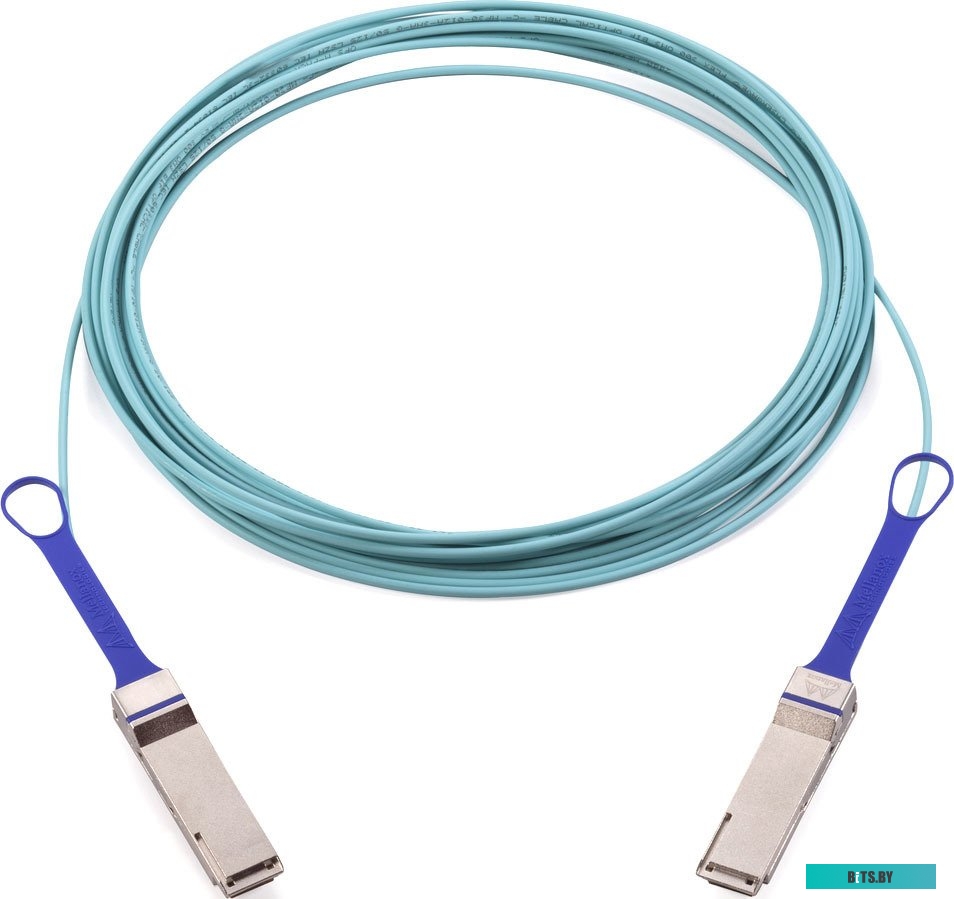Кабель Mellanox QSFP28 - QSFP28 MFA1A00-C010 (10 м, голубой)