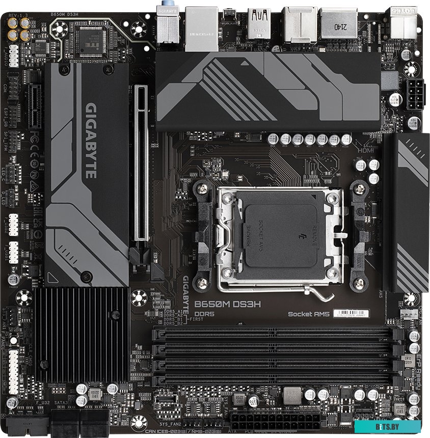 Материнская плата Gigabyte B650M DS3H rev. 1.3
