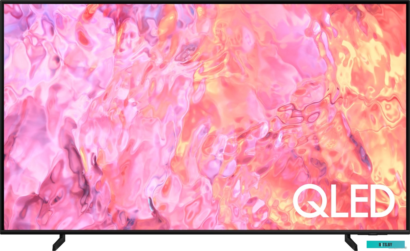 Телевизор QLED Samsung QE50Q60CAUXUZ 50" черный 4K Ultra HD 60Hz DVB-T2 DVB-C DVB-S2 USB WiFi Smart TV