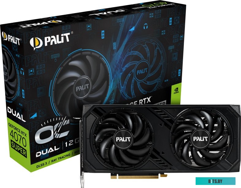 Видеокарта NVIDIA GeForce Palit RTX 4070 SUPER Dual OC (NED407SS19K9-1043D)