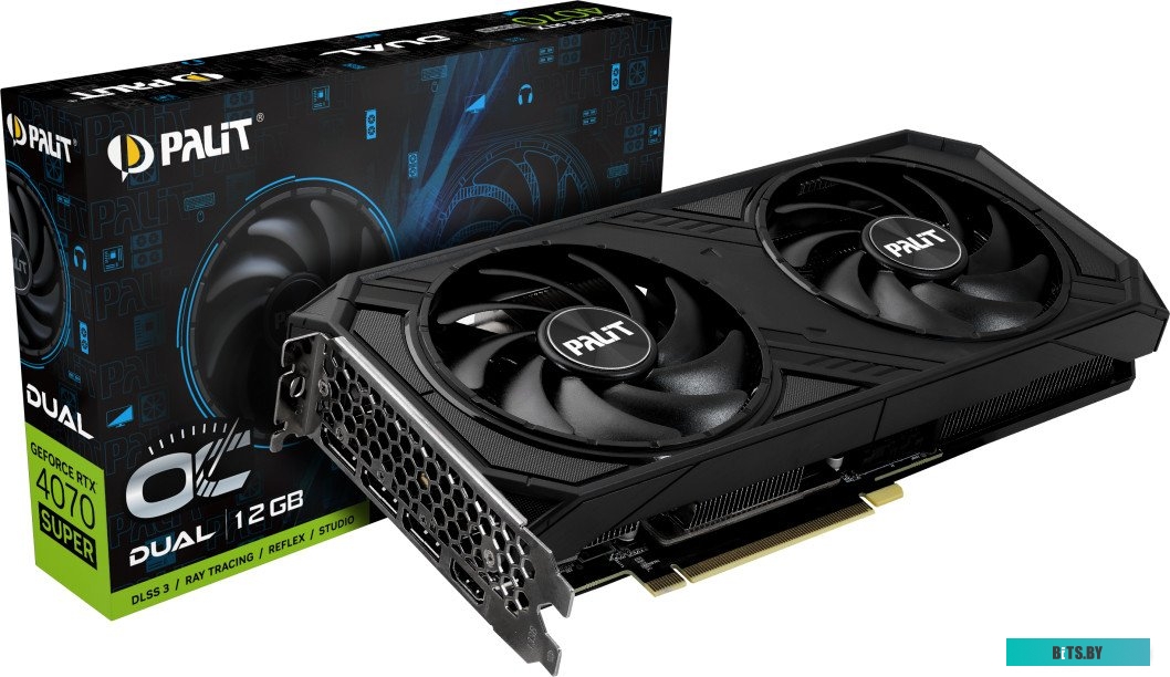 Видеокарта NVIDIA GeForce Palit RTX 4070 SUPER Dual OC (NED407SS19K9-1043D)