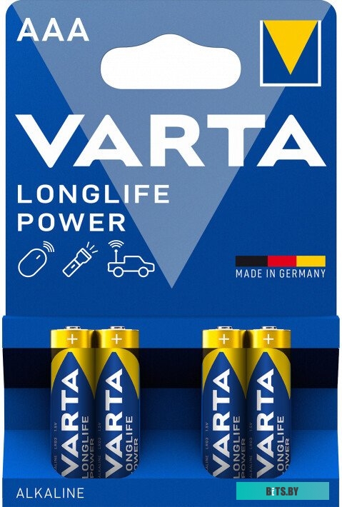 Батарейка Varta Longlife Power LR03 AAA 04903121414