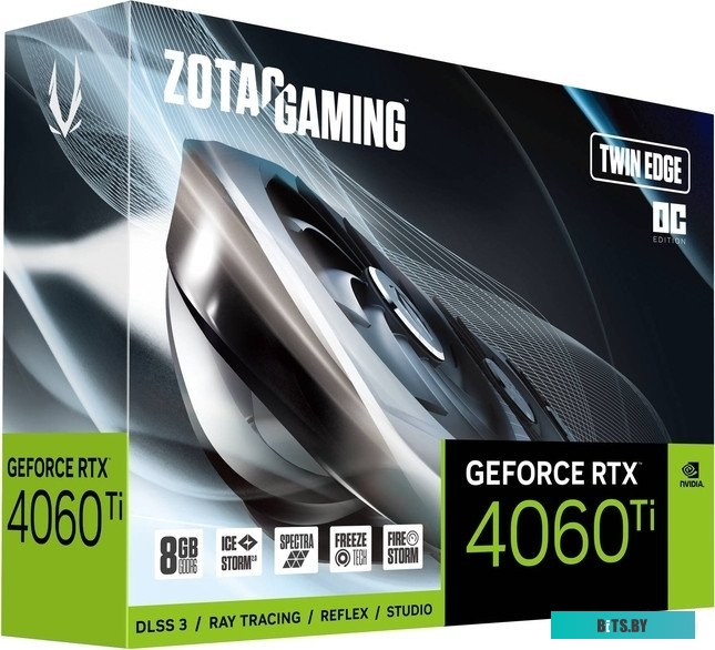 Видеокарта ZOTAC GeForce RTX 4060 Ti 8GB Twin Edge OC ZT-D40610H-10M