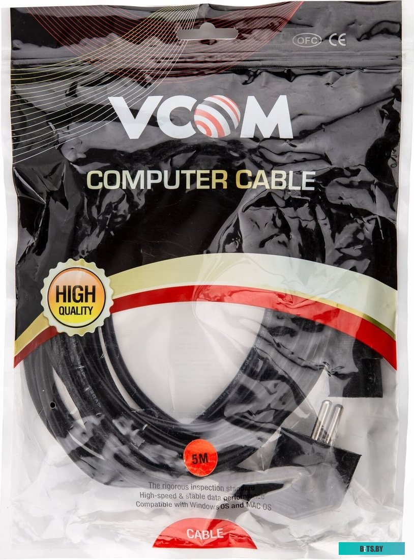 Кабель компьютерный VCOM CE021R-CU0.5-1.8M CE021R-CU0.5-1.8M