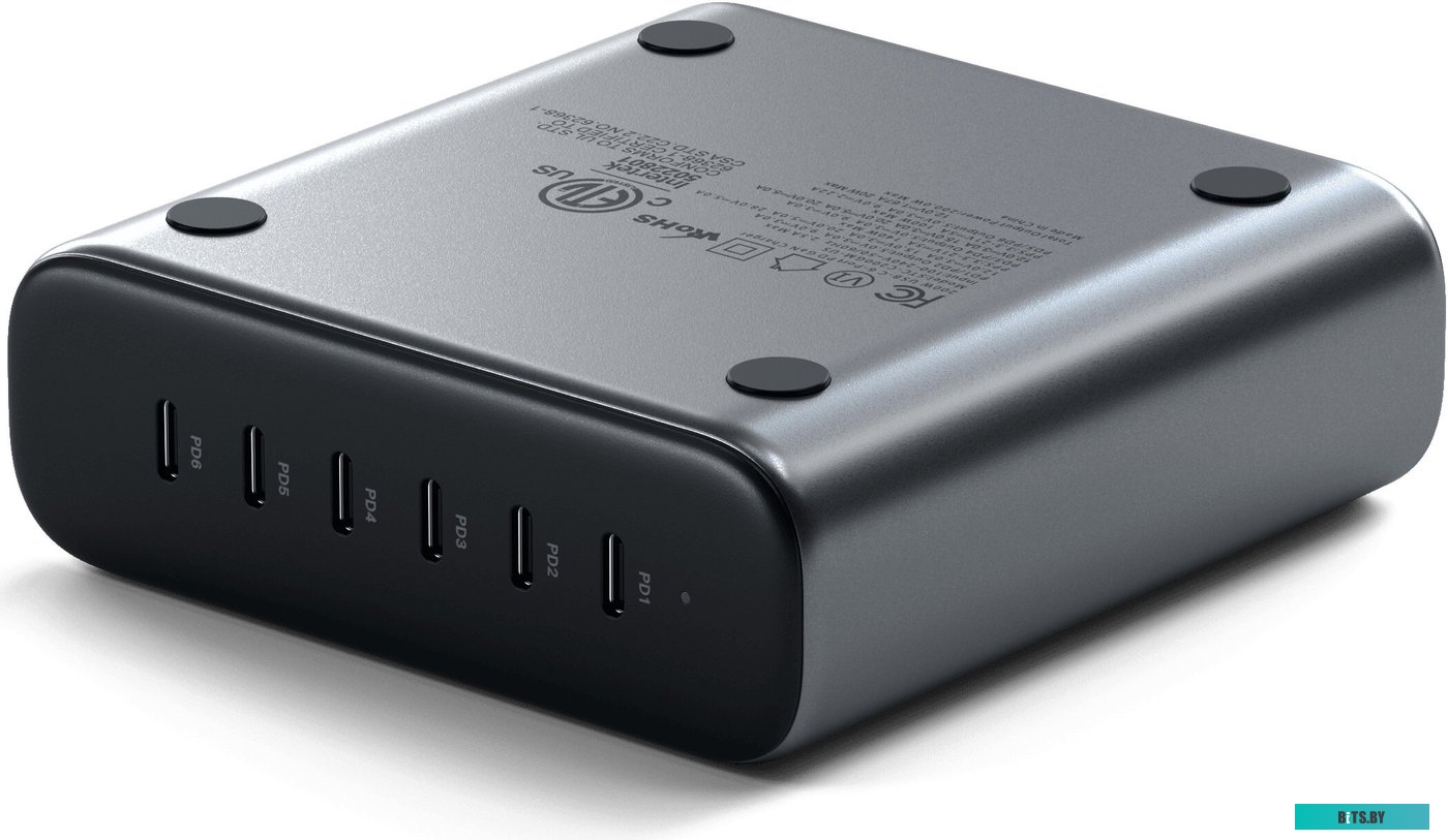 Зарядное устройство Satechi ST-C200GM-EU 200W USB-C 6-Port GaN Charger