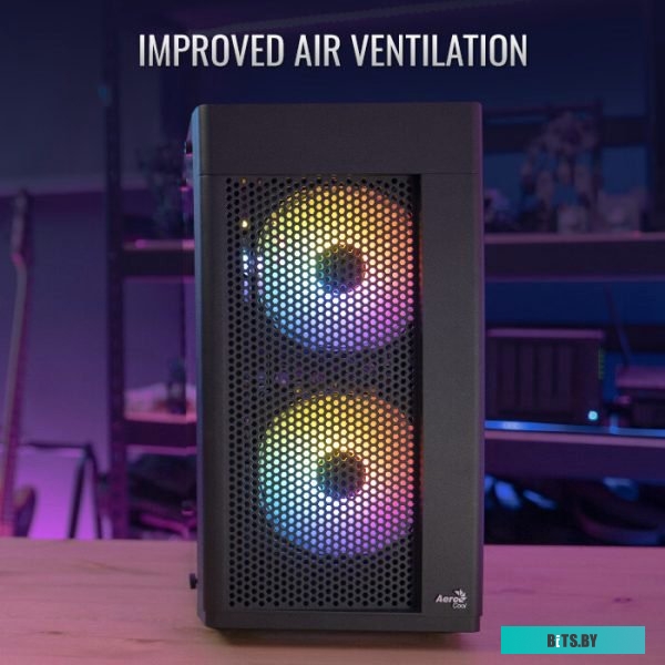 Корпус MicroATX Без БП Aerocool Hexform-G-BK-v1 (ACCS-PV38013.11)
